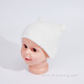 Baby winter knitted hats with furry animal ears